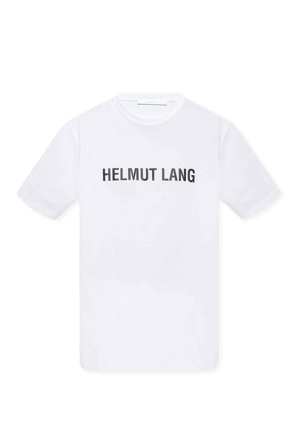 【関税込み】Helmut Lang ホワイト ロゴ刺繍 Tシャツ Helmut Lang Men's Logo-Back Short-Sleeve Heavy Cotton T